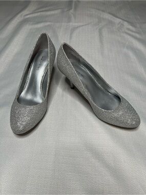 Call It Spring Glittering Silver Heels